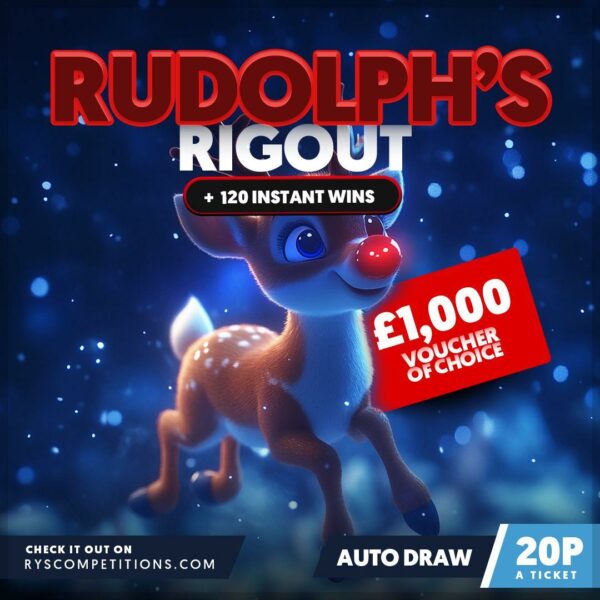 Rudolphs Rigout - £1000 JD OR FOOT ASYLUM VOUCHER + 120 INSTANT WINS #4 *AUTO DRAW*