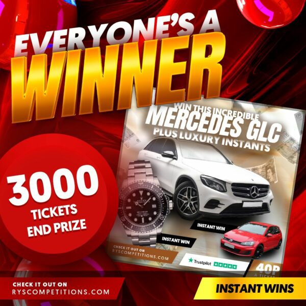 Everyone Is A winner ! 3,000 Tickets Into Mercedes GLC Instant Win Competition *AUTO DRAW* #2