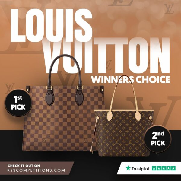 WIN A CHOICE OF LOUIS VUITTON BAG! + £100 Cash Instant Wins