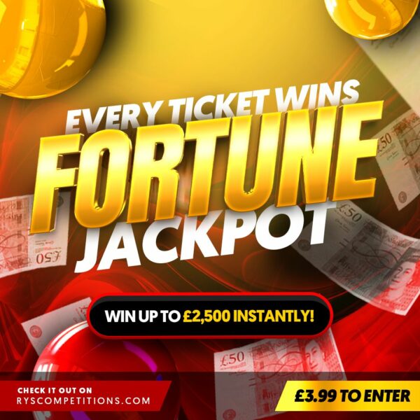 Fortune Jackpot - £1,000 End Prize *Auto Draw* Every Ticket Is A Winner!