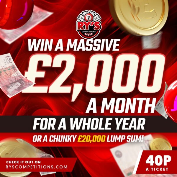 WIN £2,000 PER MONTH FOR A YEAR OR £20,000 CASH + £30,000 WORTH OF INSTANT WIN PRIZES